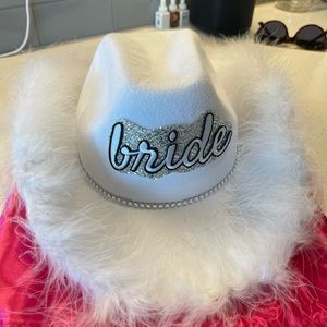 Bride cowgirl hat